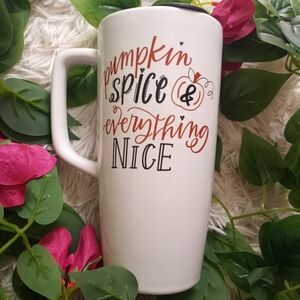Pumpkin Spice Ceramic Travel Mug